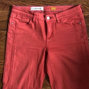 Pilcro Orange Cropped Denim